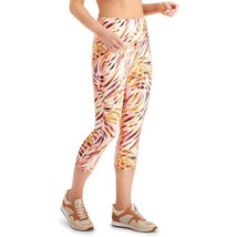 $40 Club Room Ideology Performance Cropped Leggings Swirl Peachberry Size Medium - $27.72