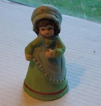 Jasco Colonial Girl with Green Dress Bell - $4.99
