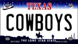 Cowboys Texas Novelty Mini Metal License Plate Tag - $14.95