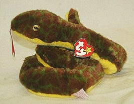 Ty Original Beanie Buddies Slither Snake Beanbag Plush Toy Swing Tush Ta... - $29.99