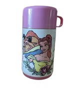 Vintage Beauty and the Beast Pink Aladdin Thermos 1992 Lunchbox Disney B... - €10,15 EUR
