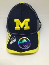 University Of Michigan State  U Of M Addias s/m stretch Ball Cap blue and Maze - £14.69 GBP