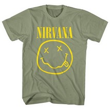 Nirvana Yellow Smile Green Official Tee T-Shirt Mens Unisex - £24.93 GBP
