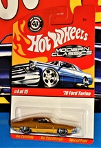 Hot Wheels 2008 Modern Classics Series 4/15 &#39;70 Ford Torino Gold w/ OH5SPs - £23.81 GBP