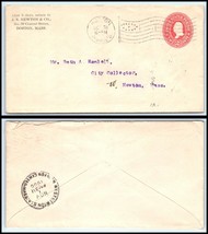 1900 US Cover-J.S. Newton Co, Boston, MA to City Collector, West Newton, MA R5 - £2.32 GBP