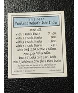 Monopoly Scooby-Doo Collectors Ed. Part: Title  Deed - Funland Robot’s S... - $74.29 MXN