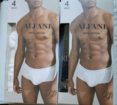 Alfani Men&#39;s 4 Pk Cotton Briefs Underwear TAGLESS WICKING XL $40 New - $15.95