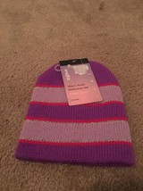 Trufur Kids Girls Striped Beanie Hat Toboggan One Size - $23.02