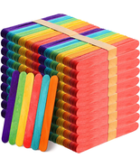 1000 Pack Colored Craft Sticks, 6 Inch Wooden Popsicle Sticks, Ice Pop I... - $38.27 CAD