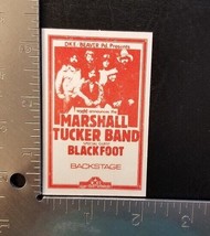 MARSHALL TUCKER BAND / BLACKFOOT - ORIGINAL 1970&#39;s CONCERT BACKSTAGE PASS - £15.73 GBP