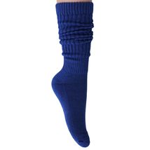 AWS/American Made Cotton Slouch Boot Socks Shoe Size 5 to 10 (Parliament Blue 1  - £6.91 GBP