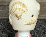 Scentsy Wax Warmer Wall Cream Tan Plug In Sea Shells Beach Night Light - $16.44
