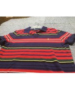 Polo Ralph Lauren Shirt Mens Large Custom Fit Short Sleeve Striped Y2K - £10.47 GBP