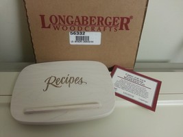 Longaberger Small Recipe Basket Whitewashed LID ONLY new in Box - $14.80