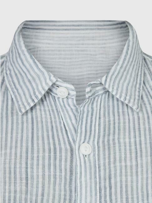John Varvatos Men's NEIL LS REVERSIBLE SPORT SHIRT in Blue Graphite -Small Item image 4