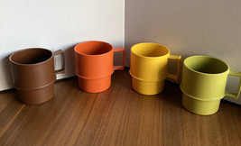 Tupperware Fall Harvest Coffee Mugs Set Of 4 - £19.60 GBP
