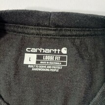Carhartt K87 BLK Loose Fit Men's Black Cotton Workwear Short Sleeve T-Shirt Sz L image 3