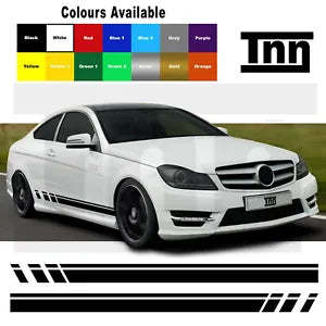 Side Stripe Decals Stickers For AMG Edition C63 507 Mercedes Benz C Class W204 - $44.99