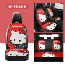 Hello Kitty Cartoon Car Seat Covers Set Universal Car Interior Red Summe... - £110.08 GBP