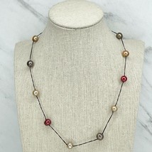 Teng Yue Multicolor Faux Pearl Beaded Necklace - £11.13 GBP