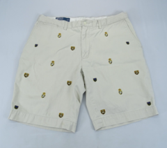 Polo Ralph Lauren Chino Stone Khaki Shorts Embroidered Shields Men’s Siz... - £14.91 GBP