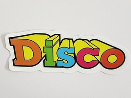 Disco Multicolor Word Music Theme Dance Sticker Decal 3d Looking Embellishment - £1.83 GBP