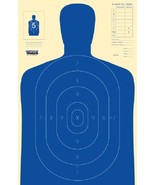 Shooting Targets 25 Red /25 Blue Silhouette Gun Pistol Rifle Range B-27 ... - £31.32 GBP