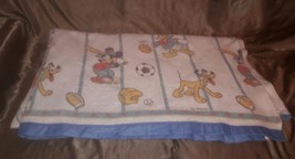 Disney Mickey Mouse Vintage Sports Baseball Nursery Baby Blanket twin blanket - £25.40 GBP