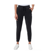 Mondetta Women&#39;s Plus Size 2X Black Fleece Sweatpants Everyday Joggers NWT - $7.19