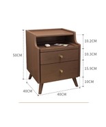 High End Large Solid Wood Bedside Mini Table - 40cm - $14,607.22 MXN