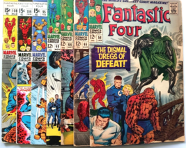 Fantastic Four Lot Of 7 Comics, #58, 65, 66, 68, 95, 106, 108, Low to Mid Grades - £132.07 GBP