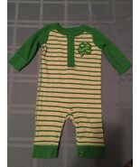 St Patricks Day Size 3 mo Koala Kids jumpsuit jumper pants green infant ... - $13.59