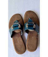 Aerosoles Chlub Women&#39;s US 5 Teal Blue Thong Sandal Flip Flops - $39.59