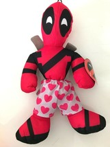Deadpool Plush Toy in Pink Heart Pants . New. Large 14 inch. NWT Official Toy - £11.52 GBP