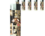 Tattoo Pin Up Girls D37 Lighters Set of 5 Electronic Refillable Butane  - $15.79