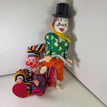 Vintage Clown Toys - #1 on Unicycle made in Germany, #2 Ornament - $16.99