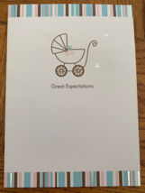 Baby Shower "Great Expectations" Greeting Card-Brand New-SHIPS N 24 HOUR... - $8.79