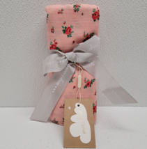 Angel Dear Luxurious Soft Swaddle Baby Blanket Pink Rose Floral 47x47&quot; New!  - £16.97 GBP