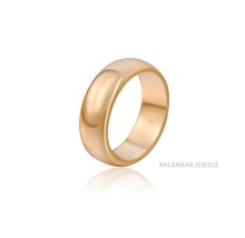 Smooth Gold Ring Couple Joint Tail Ring Gold Assorted Fashion Ring  - £55.95 GBP