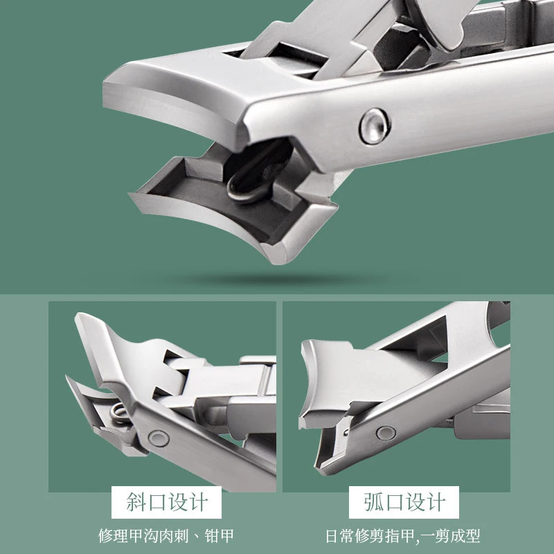 Sporting 2 In 1 Splash Resistant FolAle Double End Stainless Steel Nail Clipper  - £23.89 GBP