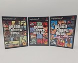 PS2 PlayStation 2 GTA Grand Theft Auto Vice City San Andreas 3 Game Lot  - £23.14 GBP