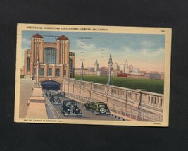 Vintage Linen Postcard 1940s George Posey Tube Oakland Alameda CA  - $3.99