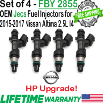 Genuine 4Pcs Jecs HP Upgrade Fuel Injectors for 2015-2017 Nissan Altima 2.5L I4 - $131.66