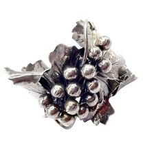 Rare! Vintage Mario Buccellati Silver Berry Leaf Branch Wide Cuff Bracelet - $3,250.00