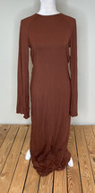 shein NWT women’s open back maxi dress size L rust H6 - $15.06