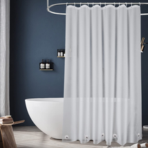 Eurcross Frosted PEVA Plastic Shower Curtain Liner 74 Inch Long Length,Waterproo - £15.44 GBP
