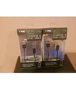 38&quot; Vibe Micro USB Charge &amp; Sync Cable Pack of 2 - £7.78 GBP