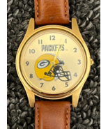 1998 Fantasma Green Bay Packers NFL Watch w/ Leather Band - Vintage! - $19.34