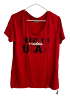 The Sports Authority Women s University of Utah Scoop Neck T-Shirt, Red, Large - £14.01 GBP