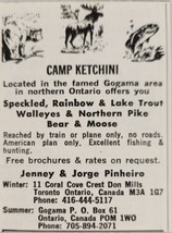 1975 Print Ad Camp Ketchini Gogama Area Northern Ontario Canada Fishing Hunting - £5.58 GBP